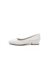 Lace Round Toe Flats