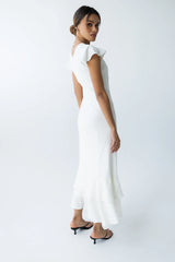 Mateo Floral Maxi Dress in Ivory
