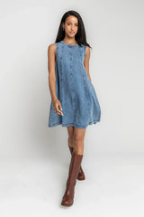 Elyse Sleeveless Denim Mini Dress
