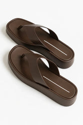 Lola Platform Sandal in Brown