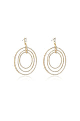 Disco Crystal Ring Earrings