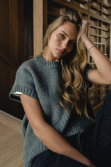 Paloma Knit Sweater in Grey