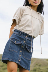 Beatrice Denim Mini Skirt FINAL SALE