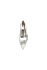 Glitter Pointed Toe Womens Wedding Shoes With Rhinestone