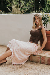 Emma Floral Midi Skirt
