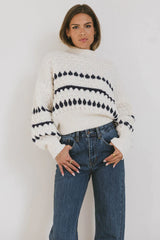 Inara Knit Sweater in Navy FINAL SALE