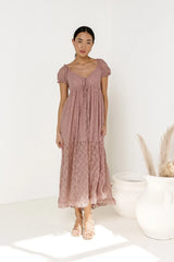 Bailey Lace Dress in Rose FINAL SALE