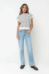 Percey Knit Cardigan in White