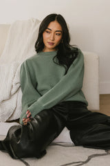 Amber Knit Sweater in Sage FINAL SALE