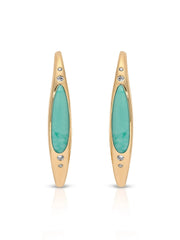 Turquoise Solstice Hoops