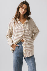 Ares Striped Button Up
