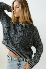 Josephine Knit Sweater in Navy FINAL SALE