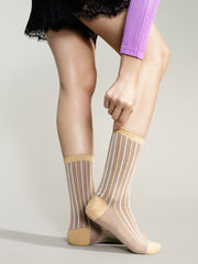 Thin Stripe Sparkle Crew