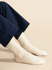 Roma Cashmere Rib Mens Crew