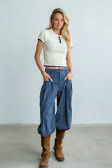 Kinley Contrast Sweater in Ivory