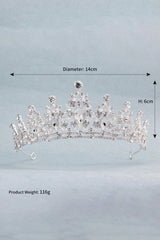Womens Gold Princess Rhinestone Crowns