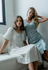 Austia Midi Dress in Light Blue