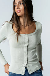 Pura Knit Top in Green
