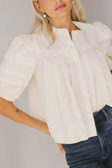 Ronan Pleated Blouse FINAL SALE