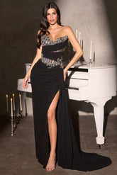 Bowie Gown Draped Chiffon Evening Dress