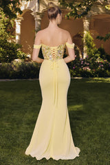 Paulina Gown Floral Embroidered Chiffon Dress