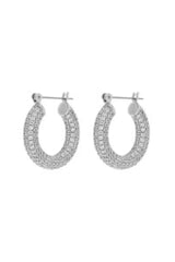 LUV AJ Pave Baby Amalfi Hoops