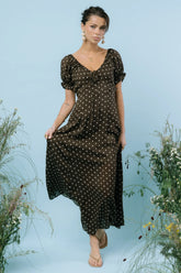 Julianna Polka Dot Maxi Dress