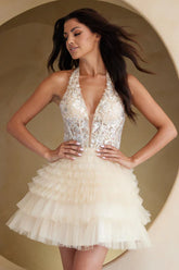 Willa Mini Dress Short Tulle Halter Dress
