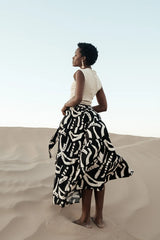 Noco Abstract Print Skirt FINAL SALE