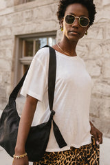 Niall Crescent Bag in Black