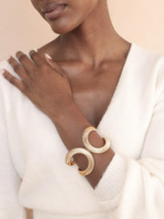Abstract Flex Cuff Bracelet