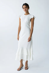 Mateo Floral Maxi Dress in Ivory