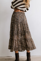Kayden Leopard Maxi Skirt FINAL SALE