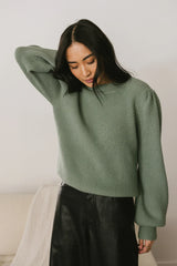 Amber Knit Sweater in Sage FINAL SALE