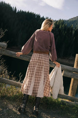 Tully Pleated Maxi Skirt FINAL SALE