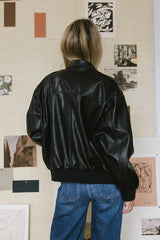 Call Me Back Vegan Jacket in Black FINAL SALE
