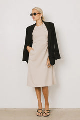 Kyra Midi Dress in Khaki FINAL SALE