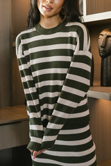 Alani Striped Sweater in Green FINAL SALE