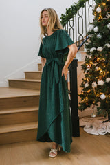 Lyanna Sparkle Maxi Dress in Teal FINAL SALE