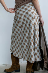 Zadie Plaid Maxi Skirt