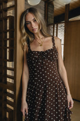Katalina Polka Dot Maxi Dress