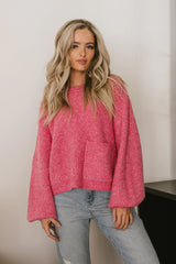 Aliyah Knit Sweater in Pink FINAL SALE