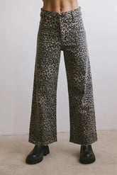 Kortnee Leopard Print Jeans FINAL SALE