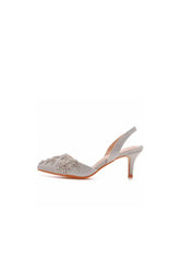Pointed Toe rhinestone Glitter Slingback Pumps