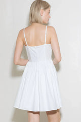 PURE ROMANCE MINI DRESS WHITE