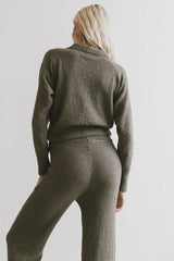 Breck Knit Sweater in Olive FINAL SALE