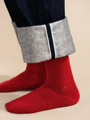 Roma Cashmere Rib Mens Crew