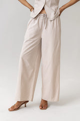 Rosa Wide Leg Pants in Taupe