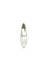 Pointed Toe Lace Wedding Shoes with Flower