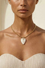 Solstice Pendant Choker in Bone